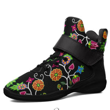 Load image into Gallery viewer, Floral Beadwork Ipottaa Basketball / Sport High Top Shoes - Black Sole 49 Dzine US Men 7 / EUR 40 Black Sole with Black Strap 
