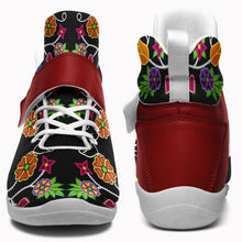 Load image into Gallery viewer, Floral Beadwork Ipottaa Basketball / Sport High Top Shoes - White Sole 49 Dzine 
