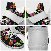 Load image into Gallery viewer, Floral Beadwork Ipottaa Basketball / Sport High Top Shoes - White Sole 49 Dzine 
