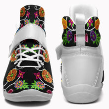 Load image into Gallery viewer, Floral Beadwork Ipottaa Basketball / Sport High Top Shoes - White Sole 49 Dzine 
