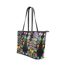 Load image into Gallery viewer, Floral Beadwork Leather Tote Bag/Large (Model 1640) Leather Tote Bag (1640) e-joyer 
