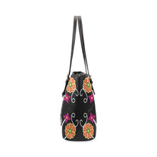 Load image into Gallery viewer, Floral Beadwork Leather Tote Bag/Large (Model 1640) Leather Tote Bag (1640) e-joyer 
