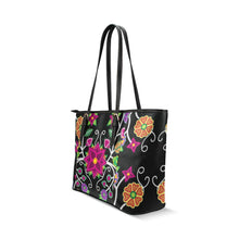 Load image into Gallery viewer, Floral Beadwork Leather Tote Bag/Large (Model 1640) Leather Tote Bag (1640) e-joyer 
