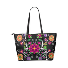 Load image into Gallery viewer, Floral Beadwork Leather Tote Bag/Large (Model 1640) Leather Tote Bag (1640) e-joyer 
