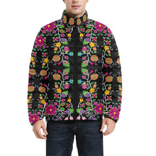 Load image into Gallery viewer, Floral Beadwork Men&#39;s Stand Collar Padded Jacket (Model H41) Men&#39;s Stand Collar Padded Jacket (H41) e-joyer 
