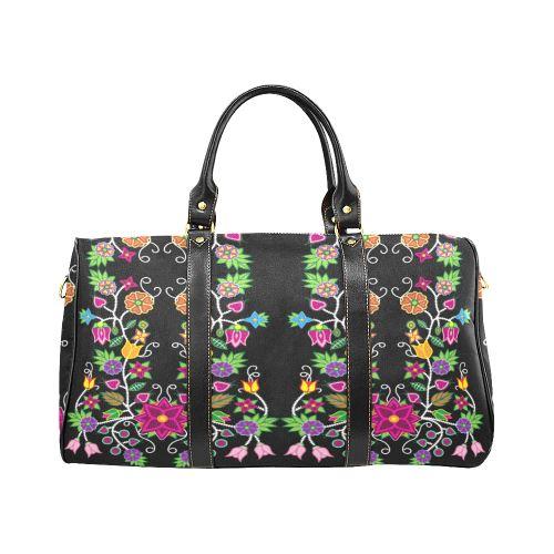 Floral Beadwork New Waterproof Travel Bag/Large (Model 1639) Waterproof Travel Bags (1639) e-joyer 