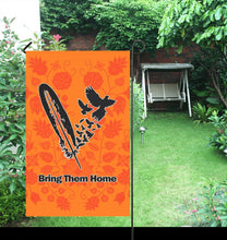 Load image into Gallery viewer, Floral Beadwork Real Orange - Bring Them Home Feather with Doves Garden Flag 36&#39;&#39;x60&#39;&#39; (Two Sides Printing) Garden Flag 36‘’x60‘’ (Two Sides) e-joyer 
