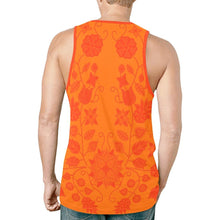 Load image into Gallery viewer, Floral Beadwork Real Orange Bring Them Home New All Over Print Tank Top for Men (Model T46) New All Over Print Tank Top for Men (T46) e-joyer 
