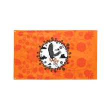 Load image into Gallery viewer, Floral Beadwork Real Orange Carrying Their Prayers Garden Flag 59&quot;x35&quot; Garden Flag 59&quot;x35&quot; e-joyer 
