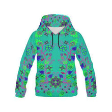 Load image into Gallery viewer, Floral Beadwork Seven Clans Deep Lake All Over Print Hoodie for Women (USA Size) (Model H13) All Over Print Hoodie for Women (H13) e-joyer 
