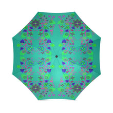 Load image into Gallery viewer, Floral Beadwork Seven Clans Deep Lake Foldable Umbrella Foldable Umbrella e-joyer 

