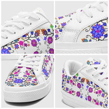 Load image into Gallery viewer, Floral Beadwork Seven Clans White Aapisi Low Top Canvas Shoes White Sole 49 Dzine 
