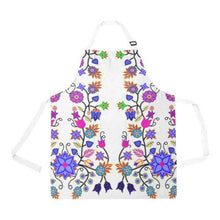 Load image into Gallery viewer, Floral Beadwork Seven Clans White All Over Print Apron All Over Print Apron e-joyer 
