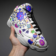 Load image into Gallery viewer, Floral Beadwork Seven Clans White Athletic Shoes Herman 
