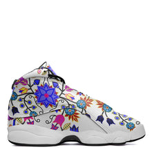 Load image into Gallery viewer, Floral Beadwork Seven Clans White Athletic Shoes Herman 
