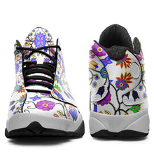 Load image into Gallery viewer, Floral Beadwork Seven Clans White Athletic Shoes Herman 
