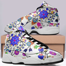 Load image into Gallery viewer, Floral Beadwork Seven Clans White Athletic Shoes Herman 
