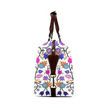 Load image into Gallery viewer, Floral Beadwork Seven Clans White Classic Travel Bag (Model 1643) Remake Classic Travel Bags (1643) e-joyer 
