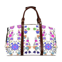 Load image into Gallery viewer, Floral Beadwork Seven Clans White Classic Travel Bag (Model 1643) Remake Classic Travel Bags (1643) e-joyer 
