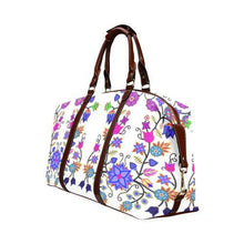 Load image into Gallery viewer, Floral Beadwork Seven Clans White Classic Travel Bag (Model 1643) Remake Classic Travel Bags (1643) e-joyer 
