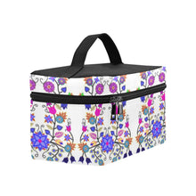 Load image into Gallery viewer, Floral Beadwork Seven Clans White Cosmetic Bag/Large (Model 1658) Cosmetic Bag e-joyer 
