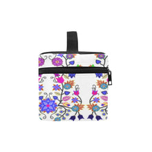 Load image into Gallery viewer, Floral Beadwork Seven Clans White Cosmetic Bag/Large (Model 1658) Cosmetic Bag e-joyer 
