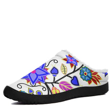 Load image into Gallery viewer, Floral Beadwork Seven Clans White Ikinnii Indoor Slipper 49 Dzine 
