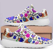 Load image into Gallery viewer, Floral Beadwork Seven Clans White Ikkaayi Sport Sneakers 49 Dzine 
