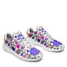 Load image into Gallery viewer, Floral Beadwork Seven Clans White Ikkaayi Sport Sneakers 49 Dzine 
