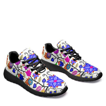 Load image into Gallery viewer, Floral Beadwork Seven Clans White Ikkaayi Sport Sneakers 49 Dzine 
