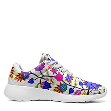 Load image into Gallery viewer, Floral Beadwork Seven Clans White Ikkaayi Sport Sneakers 49 Dzine 
