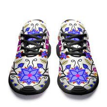 Load image into Gallery viewer, Floral Beadwork Seven Clans White Ikkaayi Sport Sneakers 49 Dzine 
