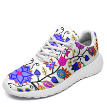 Load image into Gallery viewer, Floral Beadwork Seven Clans White Ikkaayi Sport Sneakers 49 Dzine US Women 4.5 / US Youth 3.5 / EUR 35 White Sole 
