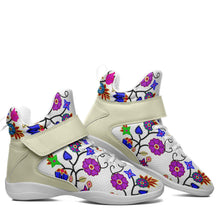 Load image into Gallery viewer, Floral Beadwork Seven Clans White Ipottaa Basketball / Sport High Top Shoes 49 Dzine 
