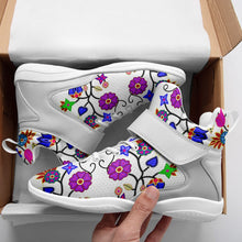 Load image into Gallery viewer, Floral Beadwork Seven Clans White Ipottaa Basketball / Sport High Top Shoes 49 Dzine 
