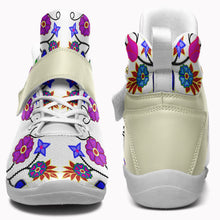 Load image into Gallery viewer, Floral Beadwork Seven Clans White Ipottaa Basketball / Sport High Top Shoes 49 Dzine 
