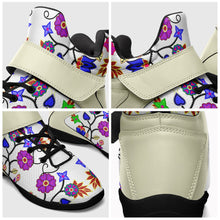 Load image into Gallery viewer, Floral Beadwork Seven Clans White Ipottaa Basketball / Sport High Top Shoes 49 Dzine 
