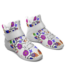 Load image into Gallery viewer, Floral Beadwork Seven Clans White Ipottaa Basketball / Sport High Top Shoes - White Sole 49 Dzine 
