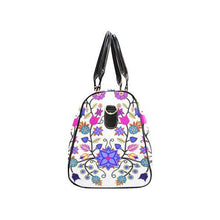 Load image into Gallery viewer, Floral Beadwork Seven Clans White New Waterproof Travel Bag/Large (Model 1639) Waterproof Travel Bags (1639) e-joyer 
