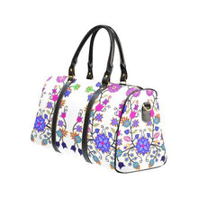Load image into Gallery viewer, Floral Beadwork Seven Clans White New Waterproof Travel Bag/Large (Model 1639) Waterproof Travel Bags (1639) e-joyer 
