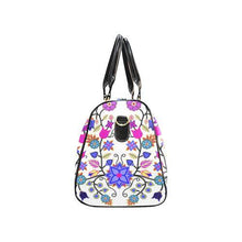 Load image into Gallery viewer, Floral Beadwork Seven Clans White New Waterproof Travel Bag/Large (Model 1639) Waterproof Travel Bags (1639) e-joyer 
