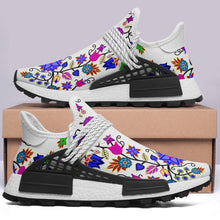 Load image into Gallery viewer, Floral Beadwork Seven Clans White Okaki Sneakers Shoes 49 Dzine 
