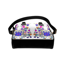 Load image into Gallery viewer, Floral Beadwork Seven Clans White Shoulder Handbag (Model 1634) Shoulder Handbags (1634) e-joyer 
