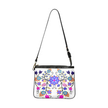 Load image into Gallery viewer, Floral Beadwork Seven Clans White Small Shoulder Bag (Model 1710) Small Shoulder Bag (1710) e-joyer 
