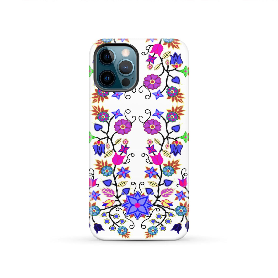 Floral Beadwork Seven Clans White Tough Case Tough Case wc-fulfillment iPhone 12 Pro 