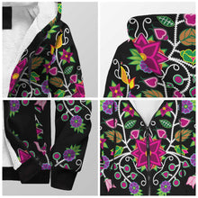 Load image into Gallery viewer, Floral Beadwork Sherpa Hoodie 49 Dzine 
