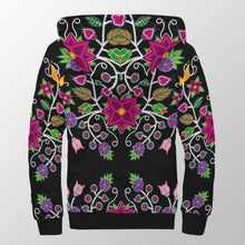 Load image into Gallery viewer, Floral Beadwork Sherpa Hoodie 49 Dzine 
