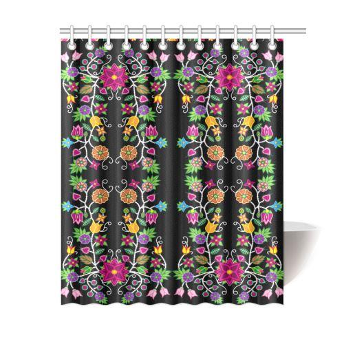 Floral Beadwork Shower Curtain 60"x72" Shower Curtain 60"x72" e-joyer 