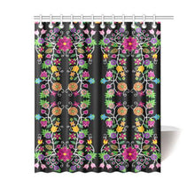 Load image into Gallery viewer, Floral Beadwork Shower Curtain 60&quot;x72&quot; Shower Curtain 60&quot;x72&quot; e-joyer 
