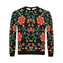 Load image into Gallery viewer, Floral Beadwork Six Bands All Over Print Crewneck Sweatshirt for Men (Model H18) shirt e-joyer 
